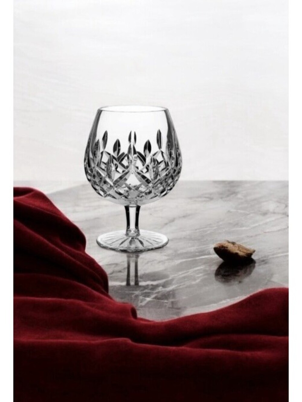 WATERFORD LISMORE 5 1/4" Brandy Snifter Glass Old English Mark